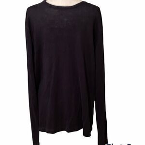 Banana Republic Navy 100% Linen LongSleeve Shirt Size XL